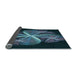 Thickness of Patterned Glacial Blue Ice Blue Rug, pat1752lblu