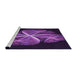 Sideview of Machine Washable Transitional Dark Orchid Purple Rug, wshpat1752pur