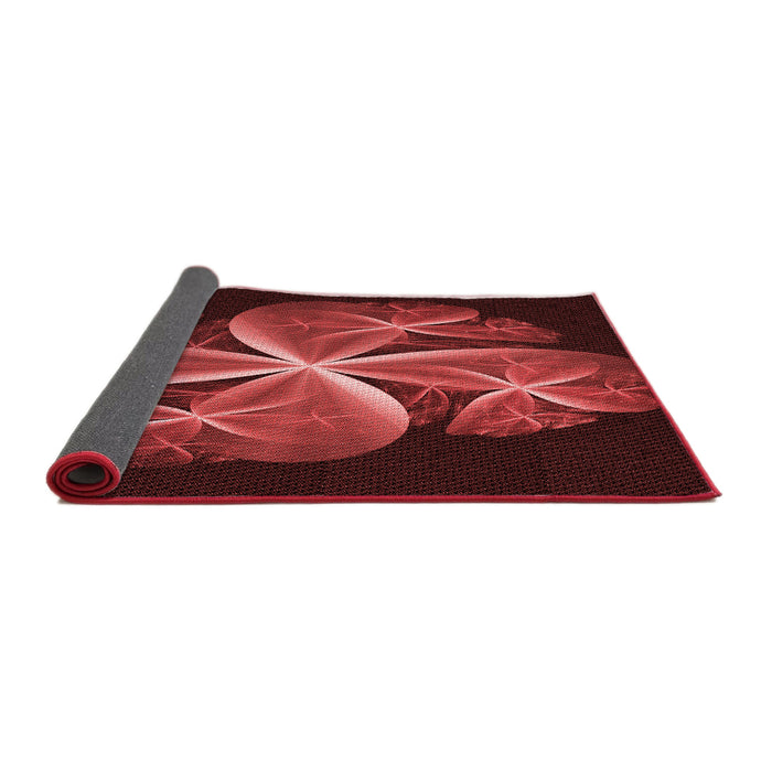 Thickness of Patterned Red Rug, pat1752rd