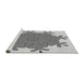 Sideview of Machine Washable Transitional Silver Gray Rug, wshpat1753gry