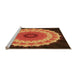 Sideview of Machine Washable Transitional Dark Red Rug, wshpat1754org