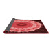 Thickness of Patterned Cranberry Red Rug, pat1754rd