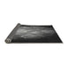 Thickness of Patterned Charcoal Black Rug, pat1755gry