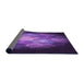 Thickness of Patterned Purple Rug, pat1755pur