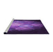 Sideview of Machine Washable Transitional Purple Rug, wshpat1755pur