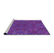 Sideview of Machine Washable Transitional Jasmine Purple Rug, wshpat1756pur