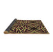 Thickness of Patterned Caramel Brown Rug, pat1757brn