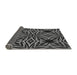 Thickness of Patterned Charcoal Black Rug, pat1757gry