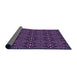 Thickness of Patterned Deep Purple Rug, pat1759pur