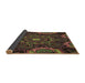 Thickness of Patterned Oak Brown Rug, pat176brn