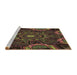 Sideview of Machine Washable Transitional Oak Brown Rug, wshpat176brn