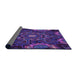 Thickness of Patterned Purple Rug, pat176pur