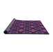 Thickness of Patterned Orchid Purple Rug, pat1760pur