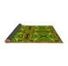 Thickness of Patterned Green Rug, pat1761yw