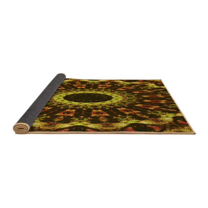 Thickness of Patterned Red Rug, pat1763yw