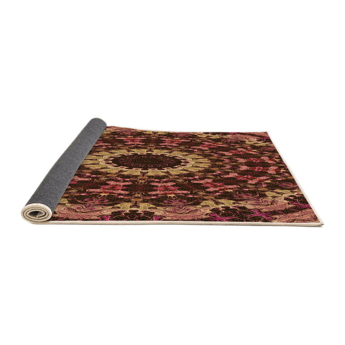 Thickness of Patterned Red Red Rug, pat1764org