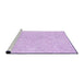 Sideview of Machine Washable Transitional Violet Purple Rug, wshpat1765pur