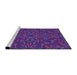 Sideview of Machine Washable Transitional Bright Purple Rug, wshpat1768pur