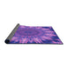 Thickness of Patterned Purple Rug, pat1769pur