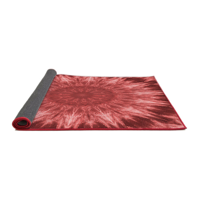Thickness of Patterned Red Rug, pat1769rd