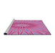 Sideview of Machine Washable Transitional Violet Purple Rug, wshpat1773pur