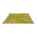 Sideview of Machine Washable Transitional Dark Golden Brown Rug, wshpat1775org