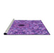 Sideview of Machine Washable Transitional Purple Rug, wshpat1779pur