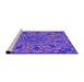 Sideview of Machine Washable Transitional Purple Rug, wshpat178pur