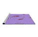 Sideview of Machine Washable Transitional Bright Lilac Purple Rug, wshpat1780pur