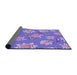 Thickness of Patterned Amethyst Purple Rug, pat1783pur