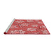 Sideview of Machine Washable Transitional Light Coral Pink Rug, wshpat1783rd