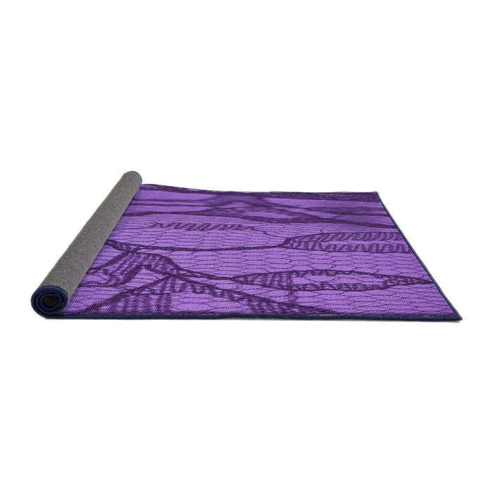 Thickness of Patterned Purple Rug, pat1785pur