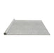 Sideview of Machine Washable Transitional Cloud Gray Rug, wshpat1786gry