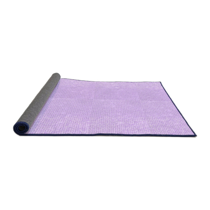 Thickness of Patterned Violet Purple Rug, pat1786pur