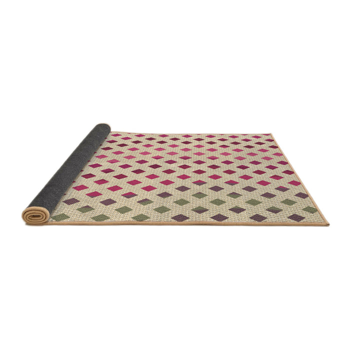 Thickness of Patterned Red Rug, pat1787brn