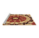 Sideview of Machine Washable Transitional Orange Rug, wshpat179brn