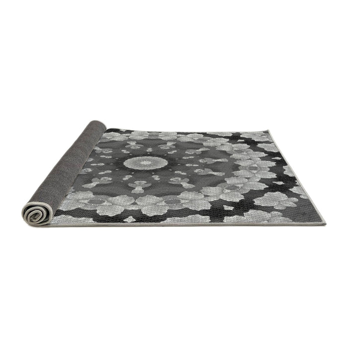 Thickness of Patterned Cloud Gray Rug, pat179gry