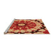 Sideview of Machine Washable Transitional Orange Rug, wshpat179org