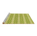Sideview of Machine Washable Transitional Pistachio Green Rug, wshpat1790yw