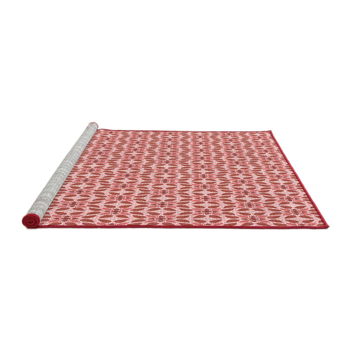 Sideview of Machine Washable Transitional Pink Rug, wshpat1791rd