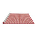 Sideview of Machine Washable Transitional Pink Rug, wshpat1791rd