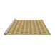 Sideview of Machine Washable Transitional Brown Gold Rug, wshpat1792org