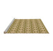 Sideview of Machine Washable Transitional Brown Gold Rug, wshpat1794org