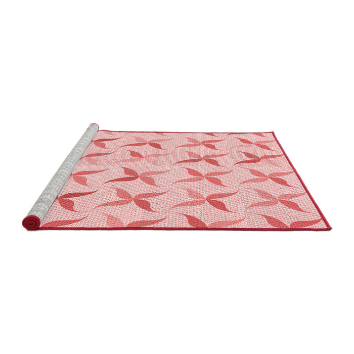 Sideview of Machine Washable Transitional Light Rose Pink Rug, wshpat1796rd