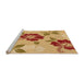 Sideview of Machine Washable Transitional Yellow Orange Rug, wshpat1797org