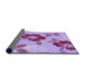 Thickness of Patterned Orchid Purple Rug, pat1797pur