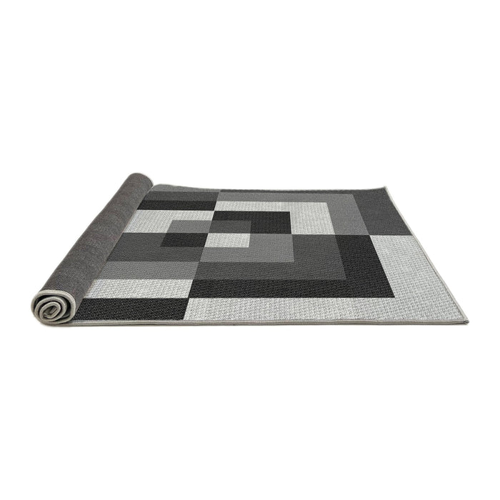 Thickness of Patterned Dark Gray Rug, pat1798gry