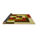 Thickness of Patterned Metallic Gold Rug, pat1798yw