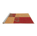 Sideview of Machine Washable Transitional Orange Rug, wshpat1799org