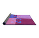 Thickness of Patterned Purple Rug, pat1799pur